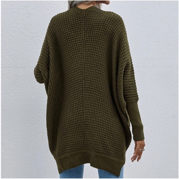 Cozy Dolman Sleeve Open Front cardigan - Picture 7 of 8